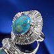 6.29ct ブラックオパール ダイヤ リング Pt900