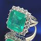7.79ct エメラルド ダイヤ プラチナ リング