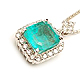 E 6.14ct エメラルド ダイヤ ネックレス